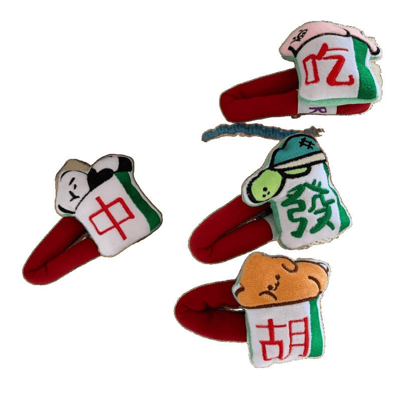 Cartoon Doll Sponge Bang Clip Hairpin