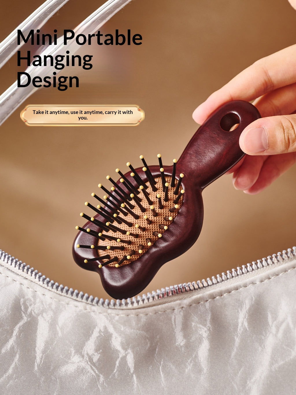 Portable Hair Straightening Head Massage Comb For Womens Home Use
