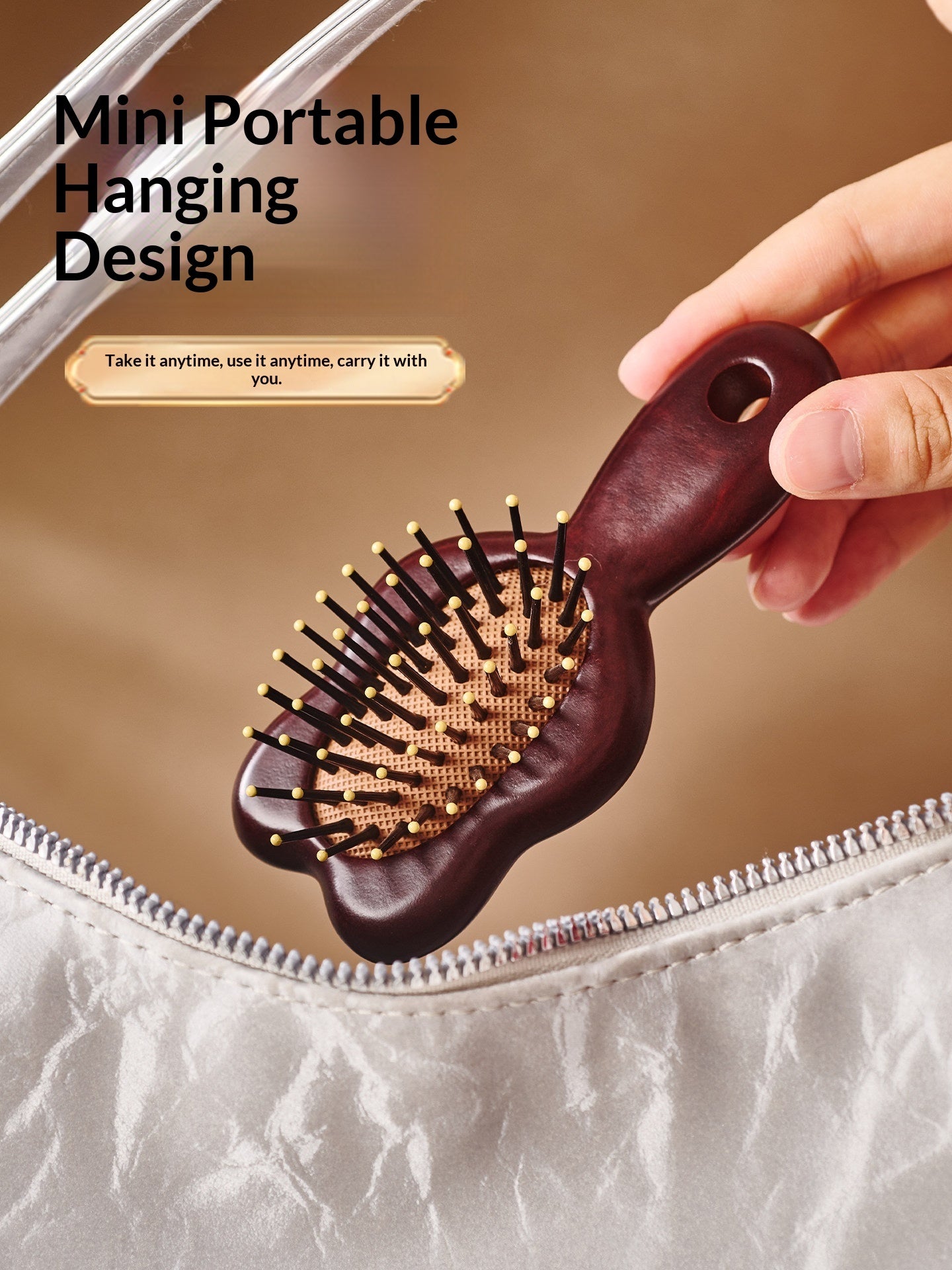 Portable Hair Straightening Head Massage Comb For Womens Home Use