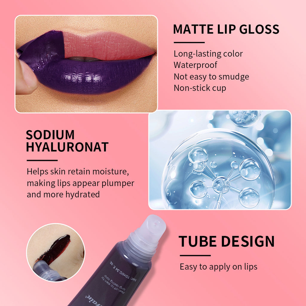Hose Tear And Pull Lip Gloss Matte Finish Easy To Color