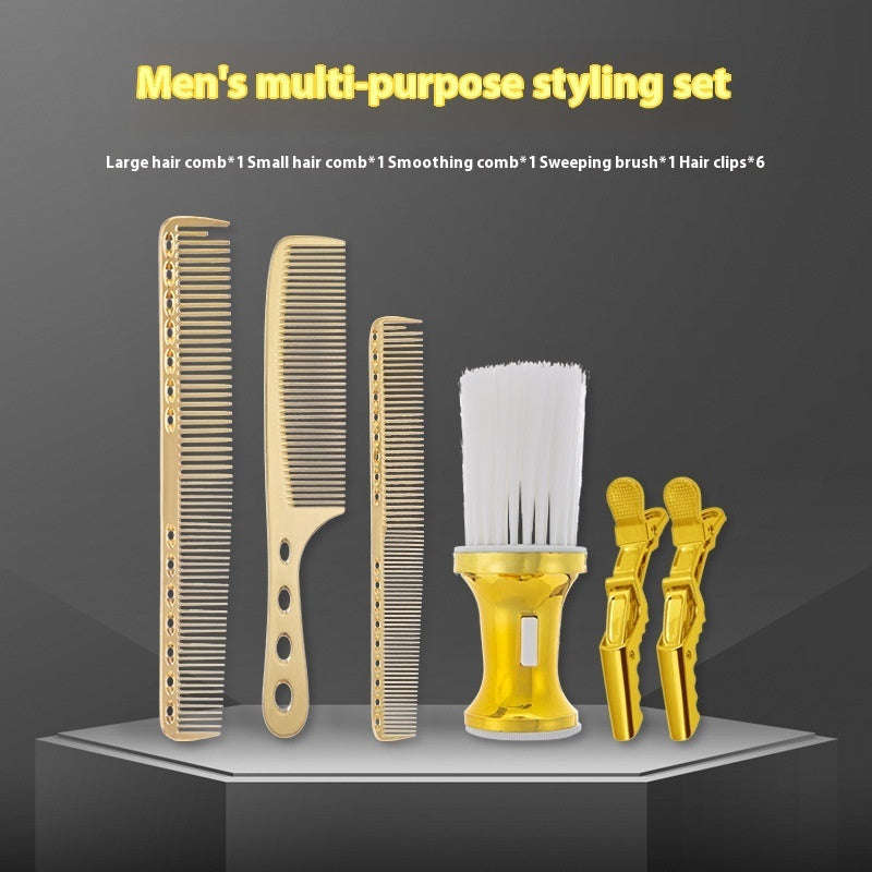 Stainless Steel Aluminum Comb Hair Stylist Comb Modeling Suit