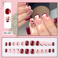 24 Pieces Christmas Elk Red Wear Nail Polish