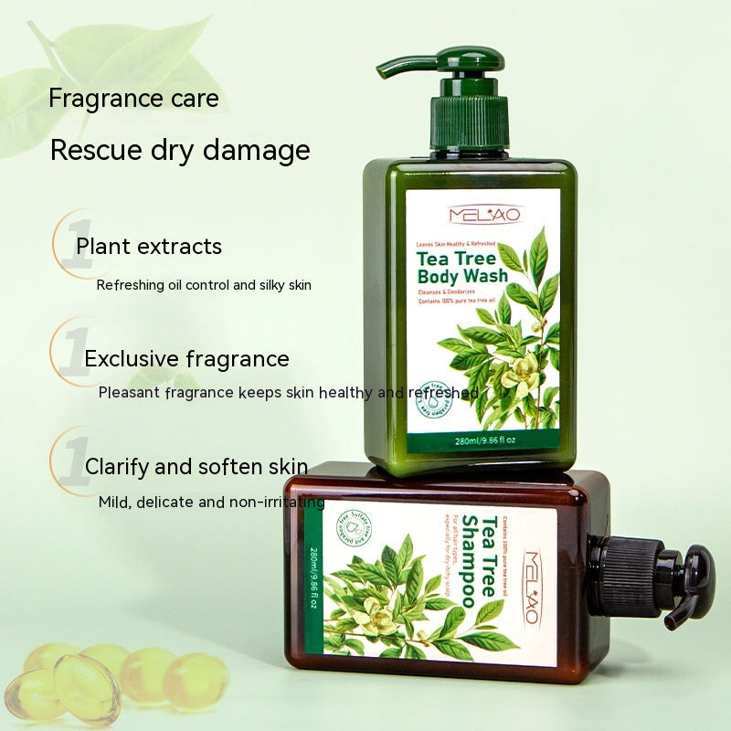 Tea Tree Shower Gel Shampoo Lasting Fragrance Nourishing Moisturizing