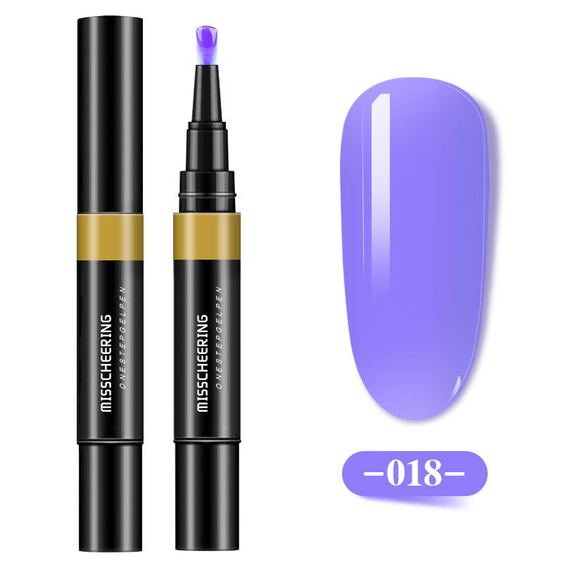 Misscheering One-step Glue Three-in-one Nail Polish Glue Pen Lazy Long-lasting Phototherapy Glue Nail Manicure