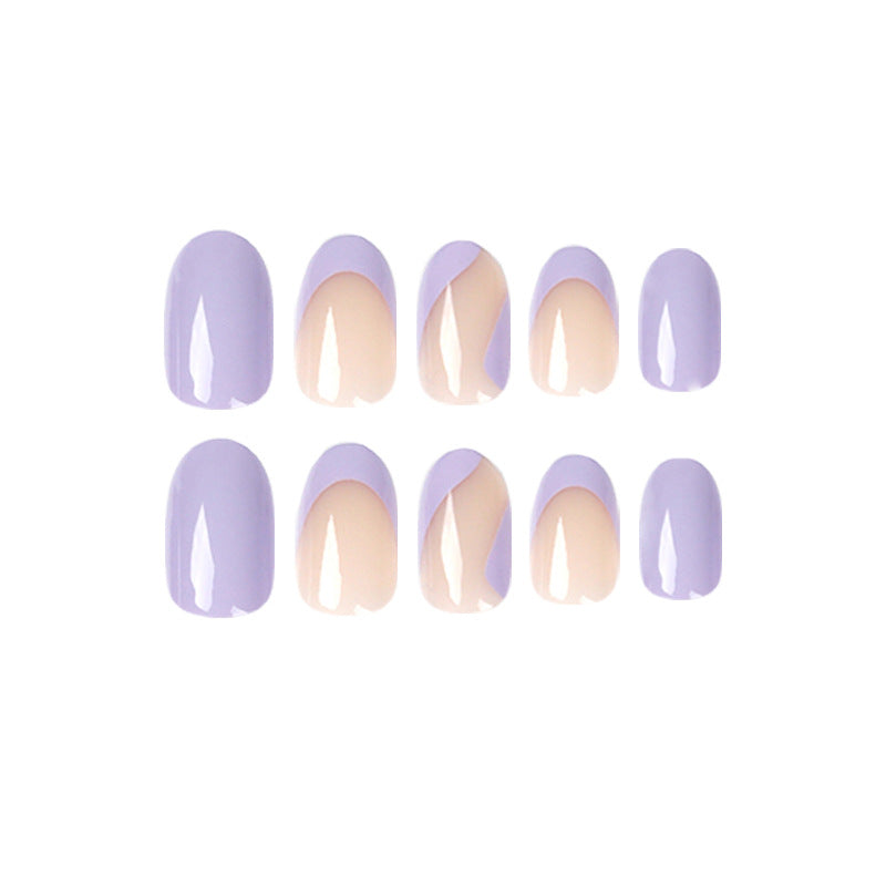 Short Round False Nail Patch