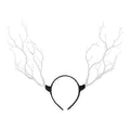 Hair Accessories Vintage Women Halloween Fairy Tale Flower Feathers Headband Retro Tree Branch Deer Ears Antlers Head Bands