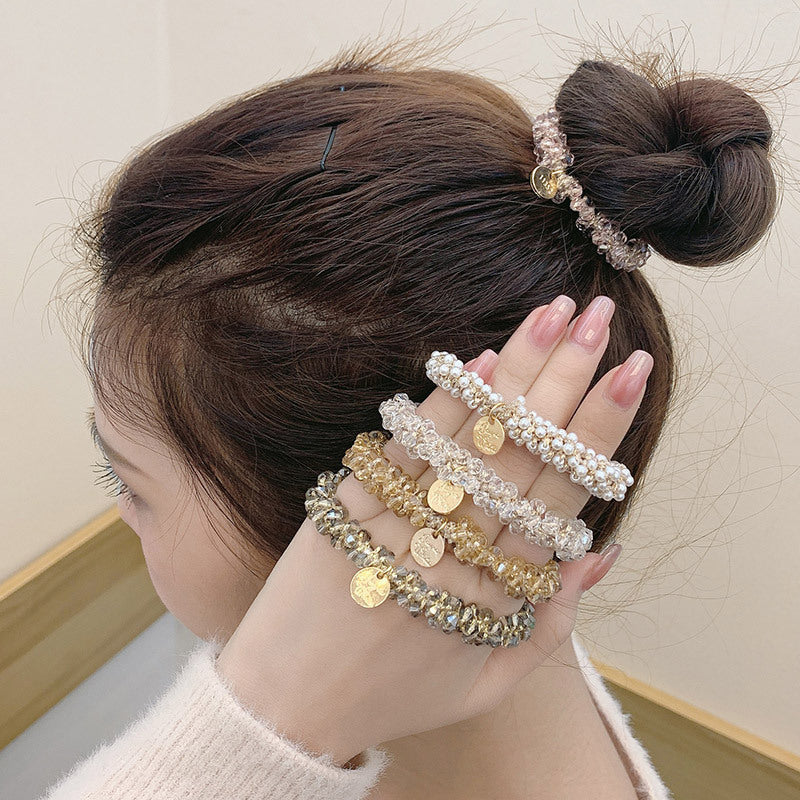 High-grade Headdress Crystal Hair Tie Dual-purpose Headband