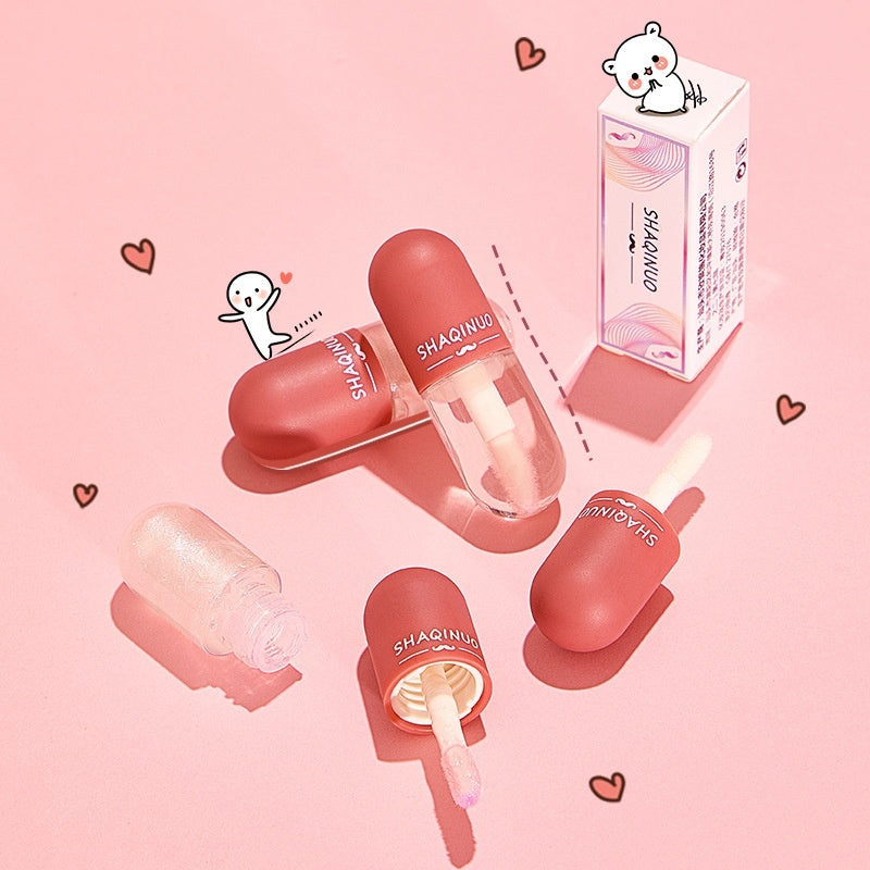 Mini Capsule Lip Gloss Transparent Color Changing Moisturizing And Nourishing Lip Lacquer