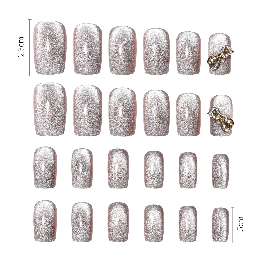 Fake Nail Patches Hand Wearing Art