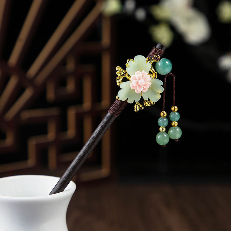 Ebony Hairpin Cheongsam Hanfu Tassel