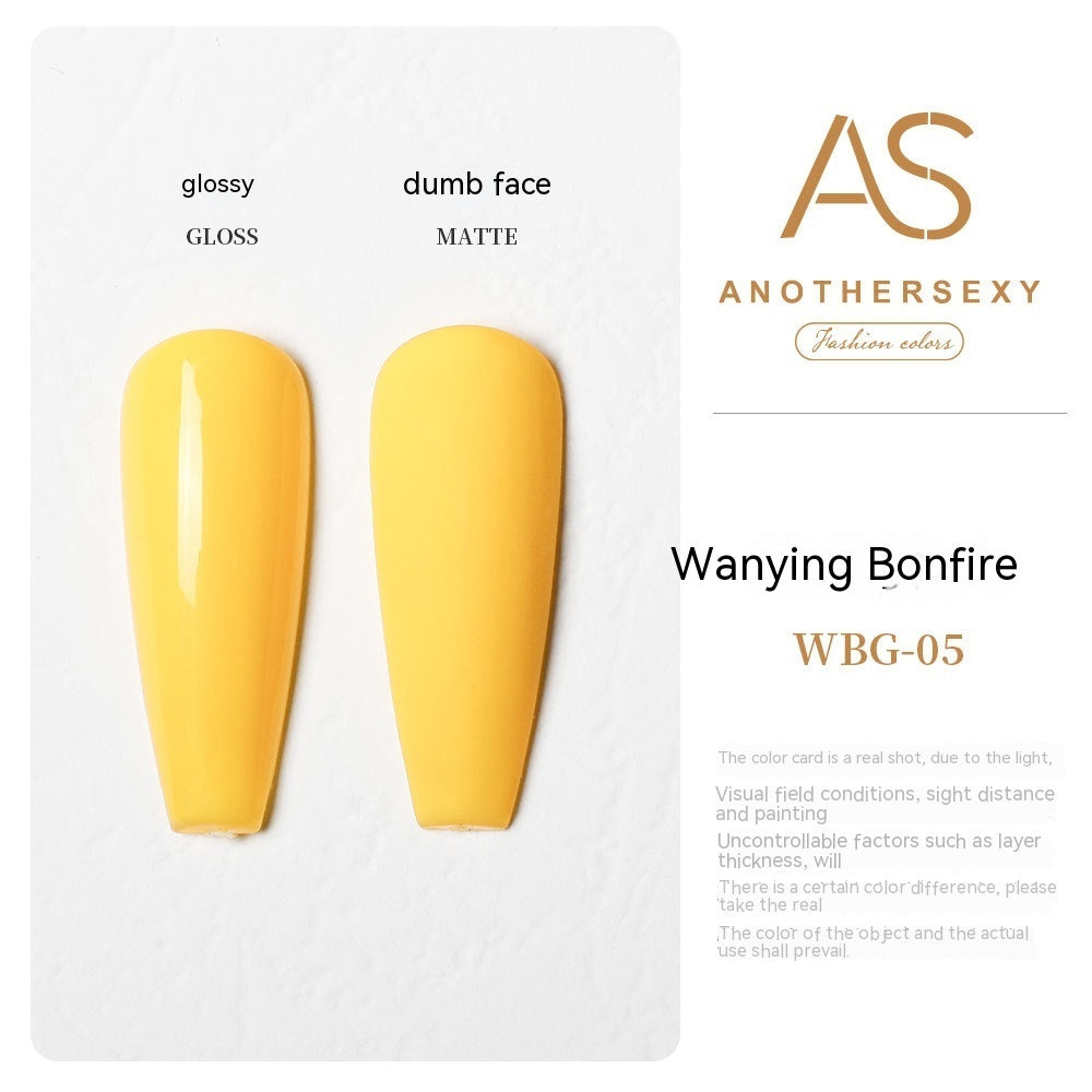 AS Yellow Nail Oil Gel New Whitening Nail Shop Special Set