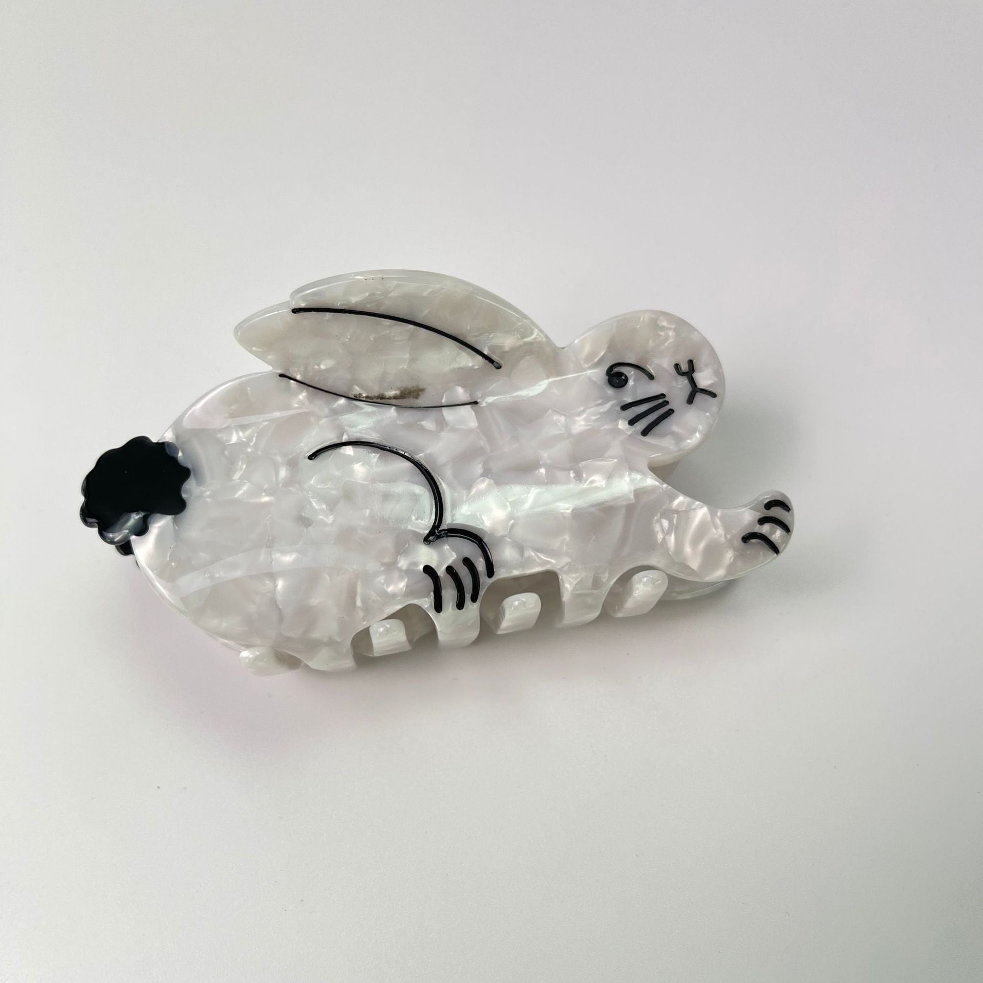 Cute Acetate Rabbit Clip Barrette