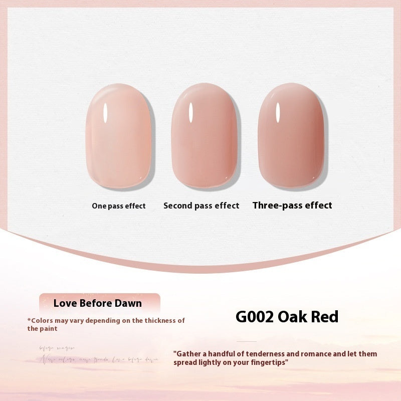 XEIJAYI Polish White Nude Transparent Color Nail Beauty UV