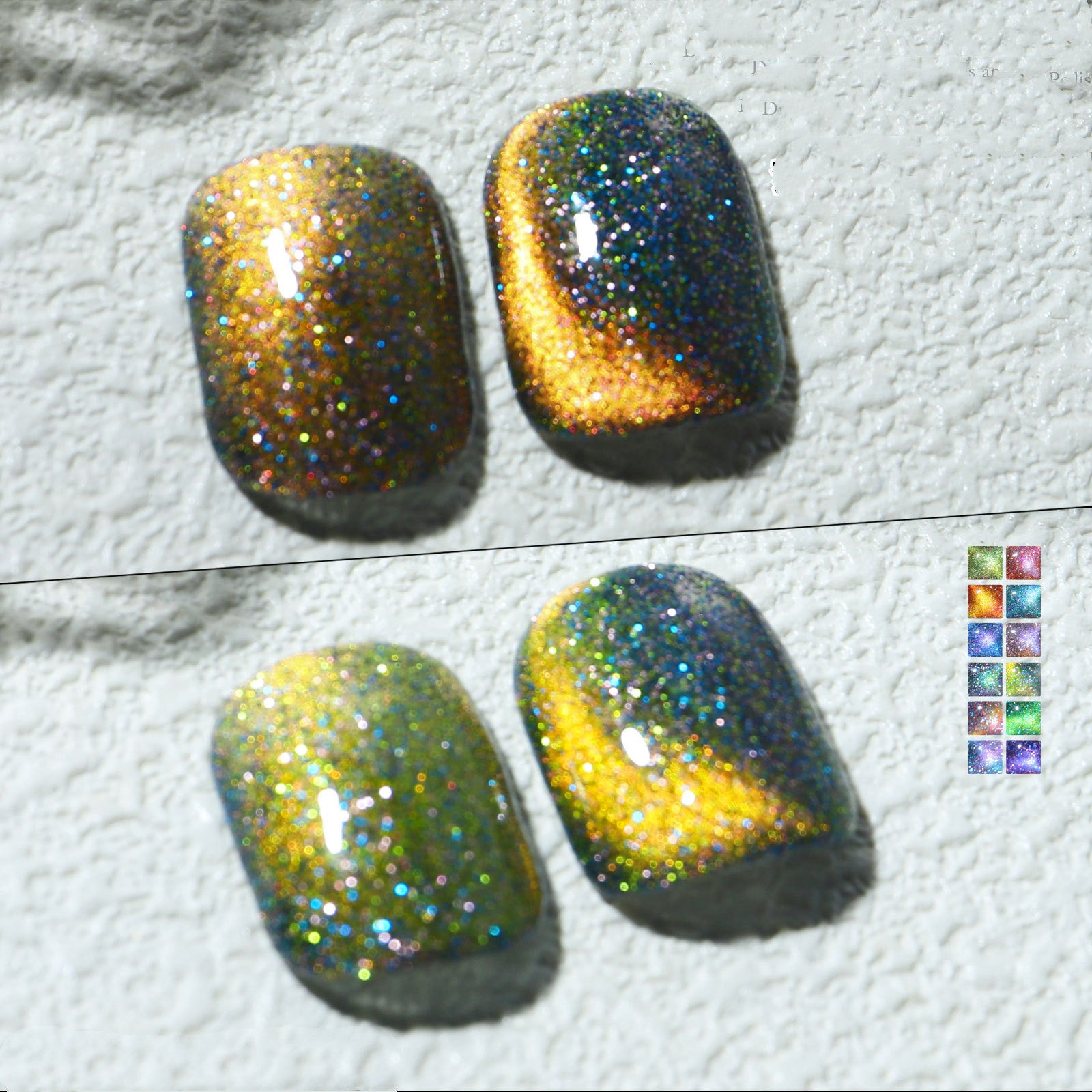 Misscheering Aurora Mystical Galaxy Cat-Eye Shiny Nail Gel Polish