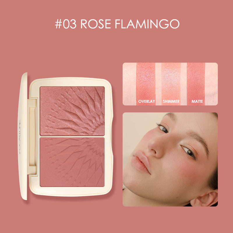 Sunkissed Three-dimensional Light Effect Highlighting Blush Shadow