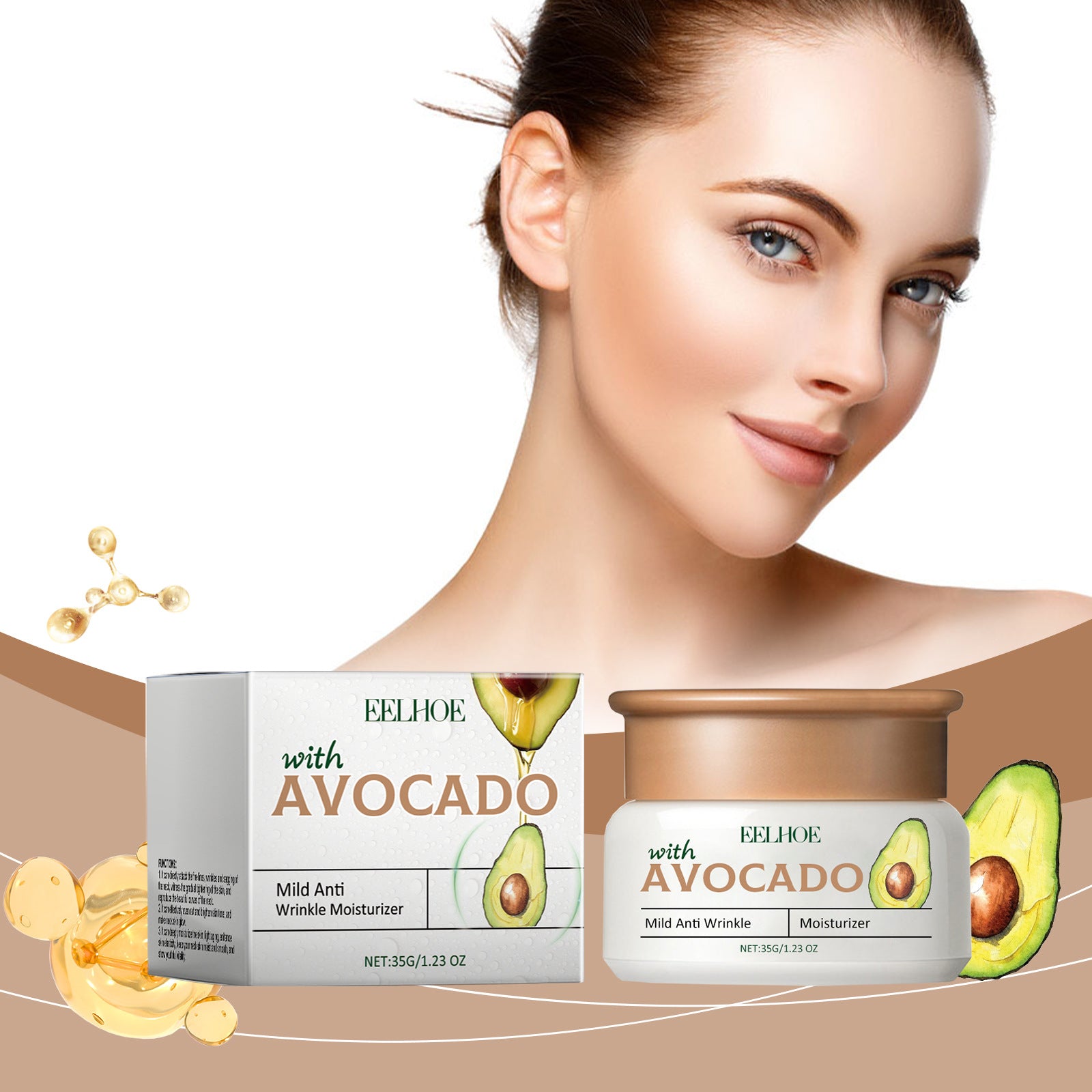 Avocado Fade Wrinkles Cream Moisturizing