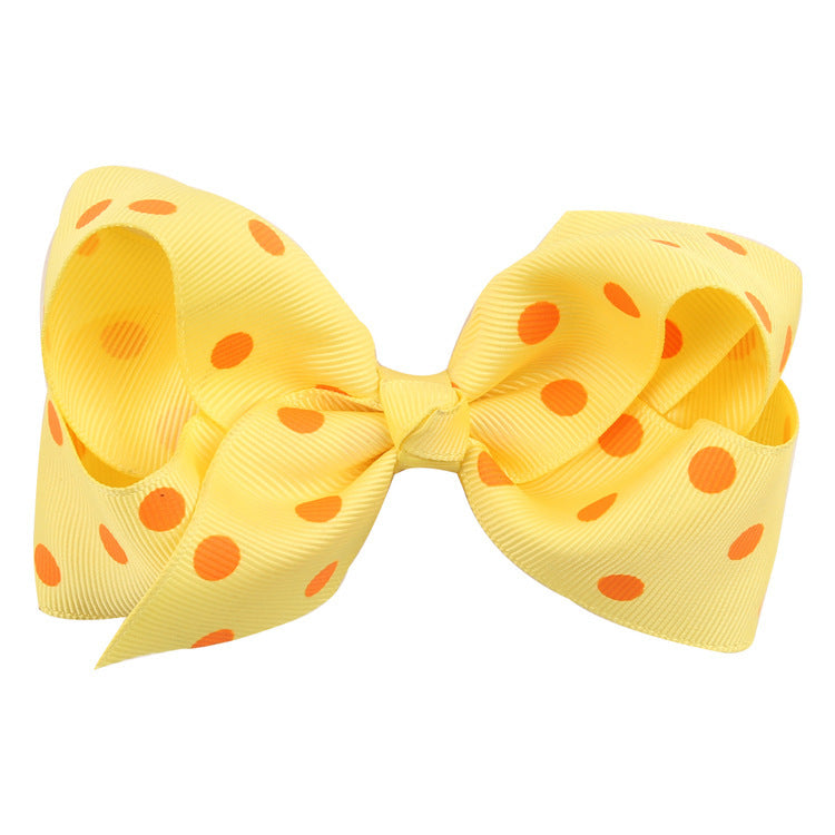 11X6.5CM Polka Dot Bow Hairpin Headwear