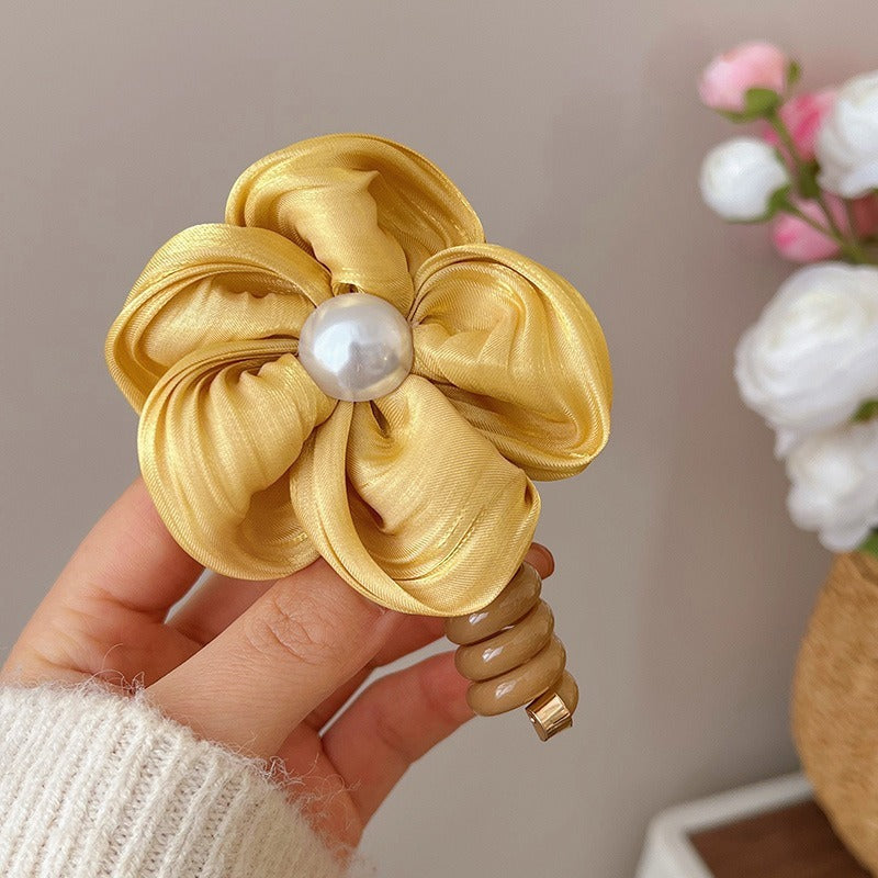 Telephone Wire Hair Ties Hair Rope Hair-binding High Elasticity Not Tight Hair