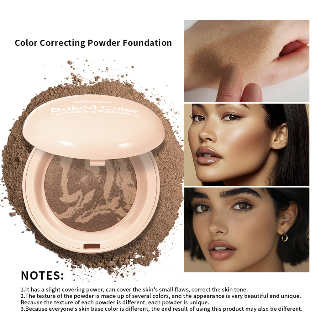 Baked Glow Natural Nose Shadow Blush Highlight Bronzing Powder