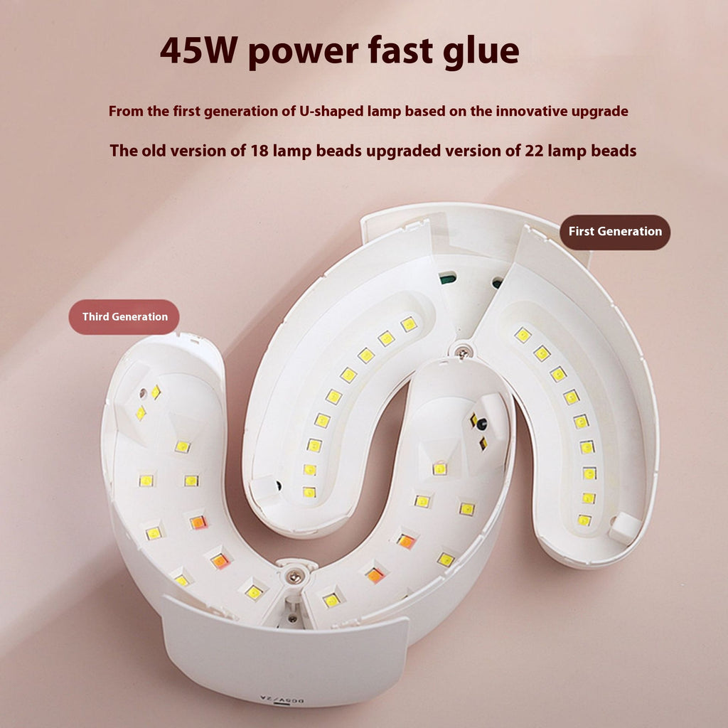 Intelligent Quick Drying Crescent Shaped Nail Lamp