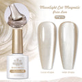 Born Pretty Mirror Porcelain White Cat's Eye White Moonlight Gel Nail Polish