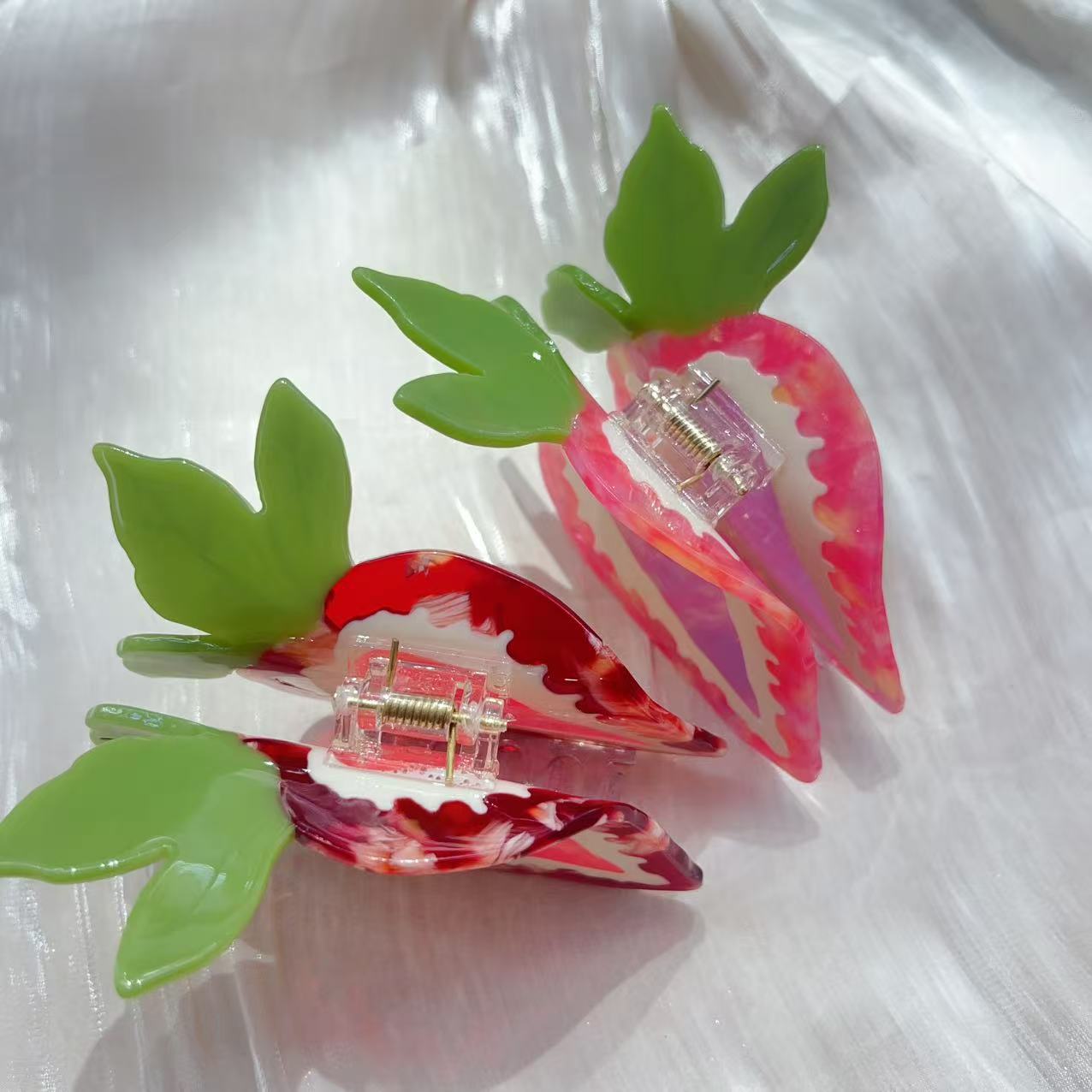 Love Honey Strawberry Fruit Sweet Cute Girls' Hairpin