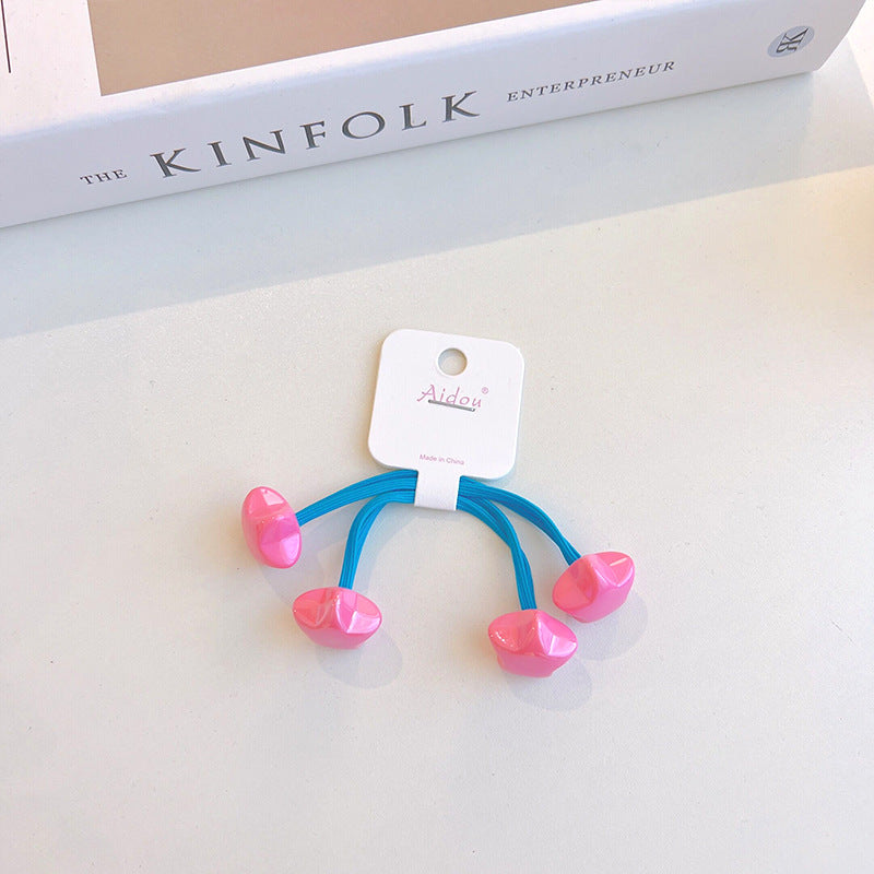 Children's Candy Contrasting Color Hair Rope Ball