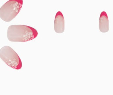 Wearable Nail Shaped Piece Flower Removable