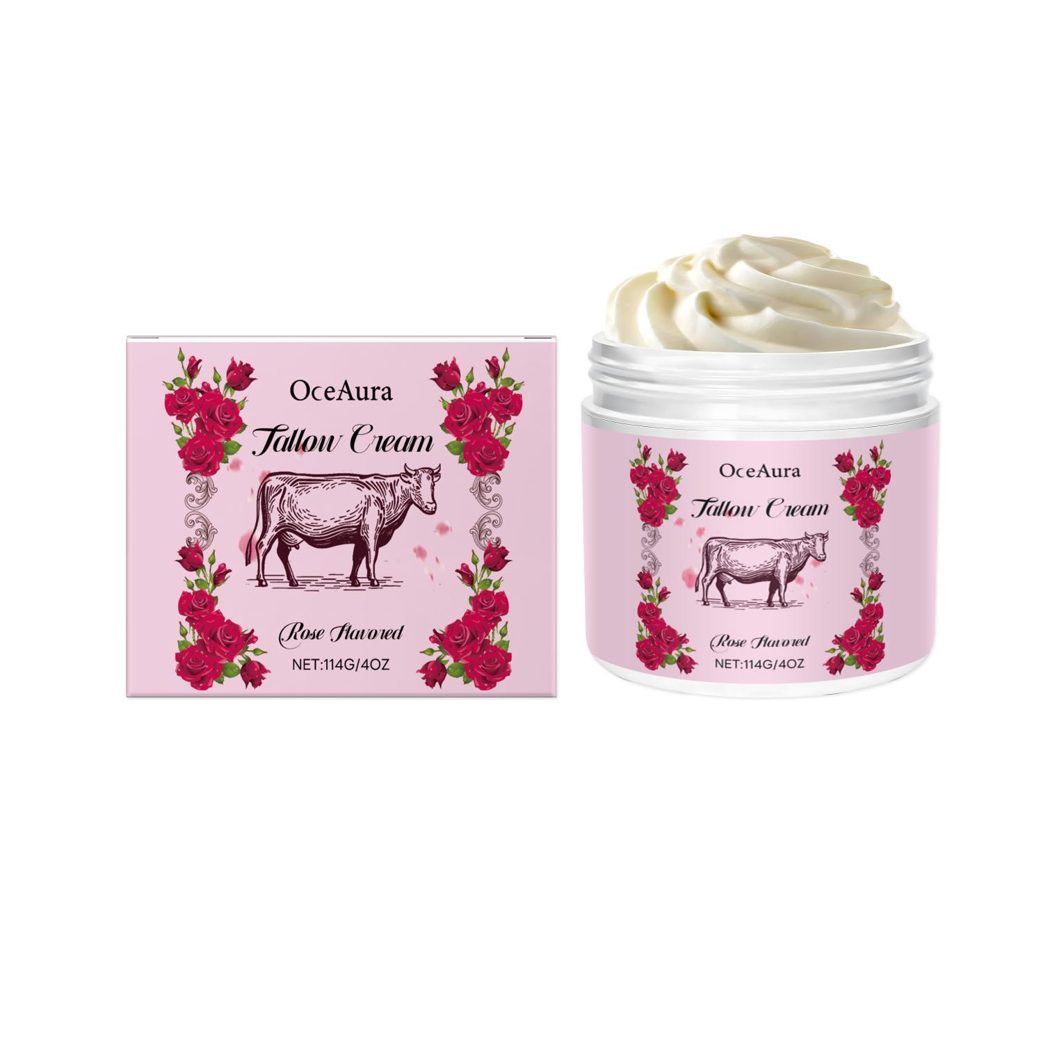 Rose Cow Fat Moisturizing Cream