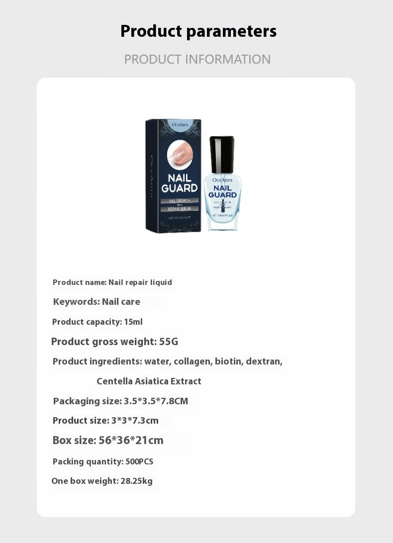 Oceaura Hand And Foot Nail Nutrition Moisturizing Repair Soft Nail Gentle Cleaning Bright Nail Care