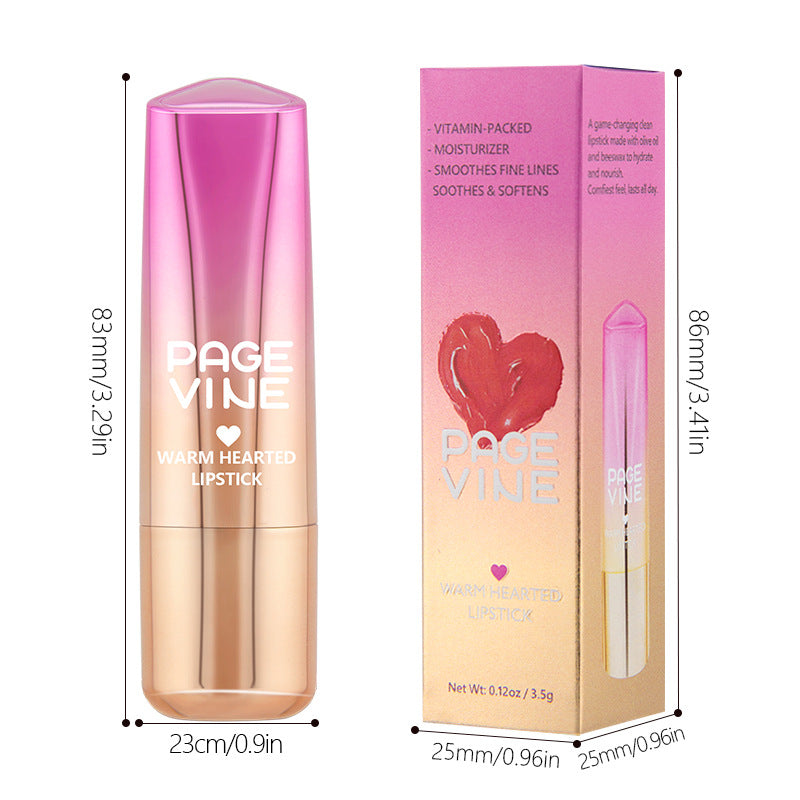 Six-color Heart-shaped Matte Lipstick Easy To Color And Moisten