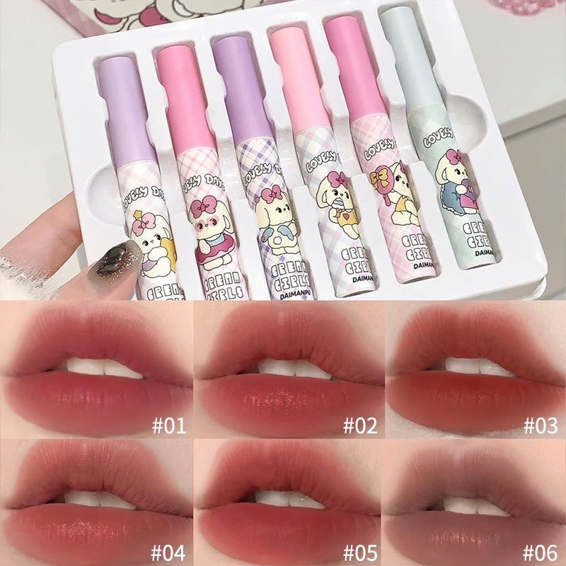 Soft Cute Rabbit Lip Glaze Set
