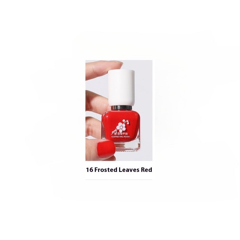Wutering Water-based Quick-drying Baking-free Long-lasting Tearable Popular Color White Fragrance-retaining Nail Polish