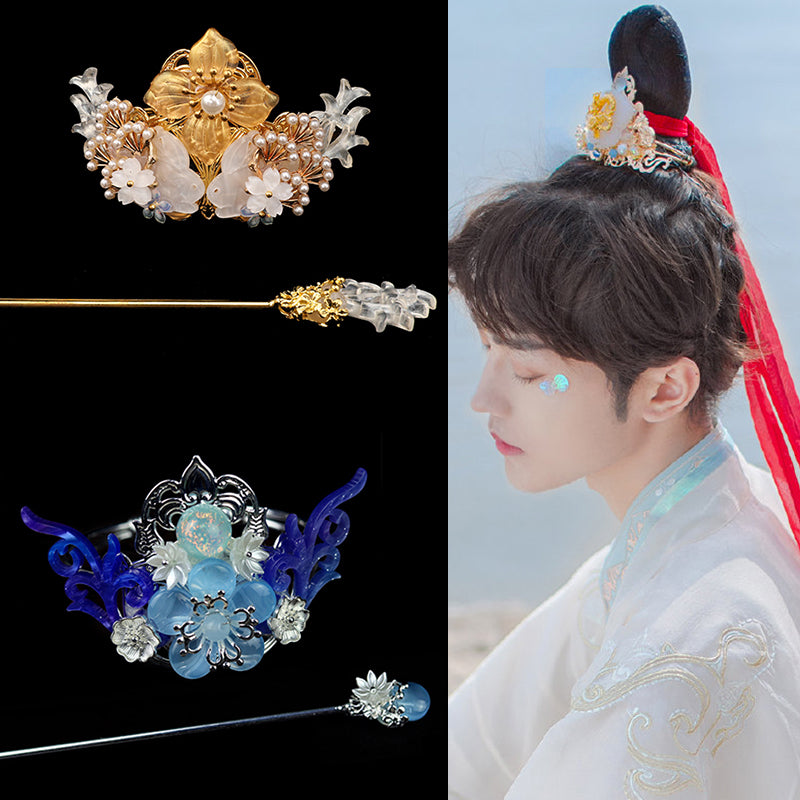 Men's Classic Hair Style In Ancient Costume