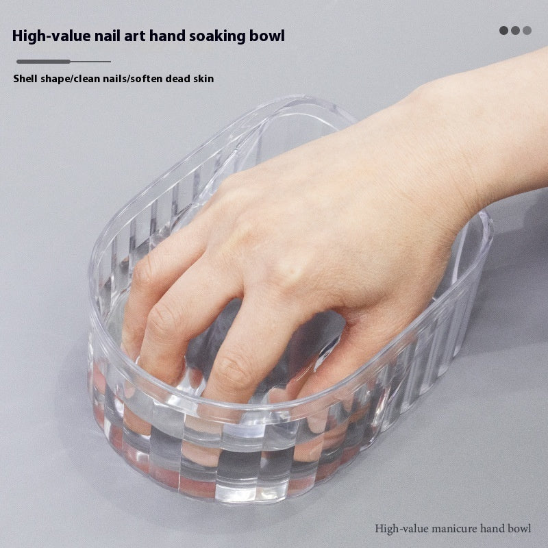 Simple Transparent Manicure Bowl For Nail Polishing