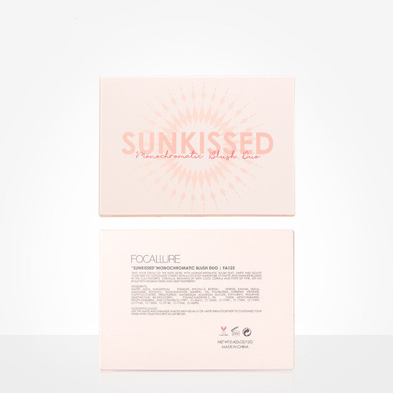 Sunkissed Three-dimensional Light Effect Highlighting Blush Shadow