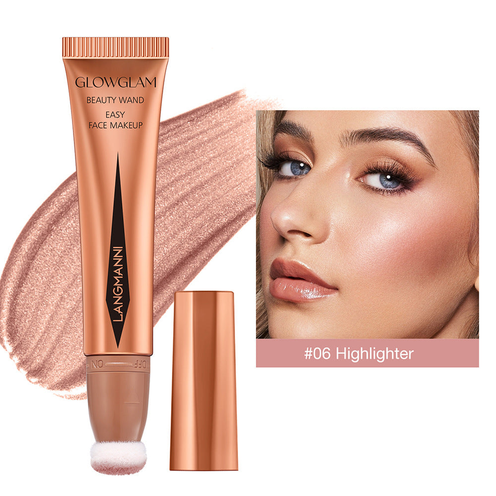Langmanni Air Cushion Repair Blush Highlight Combination Multi-color Makeup