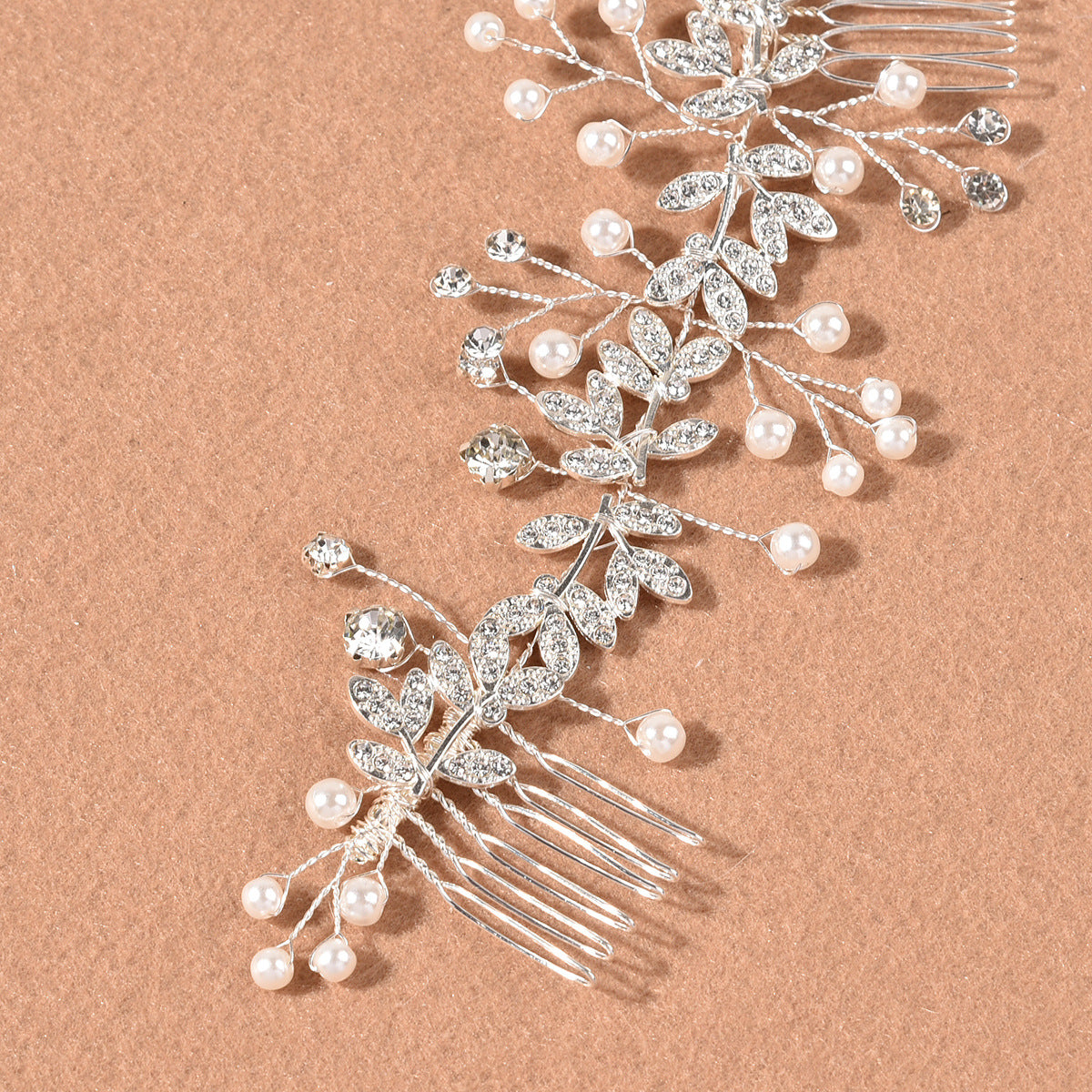 New Bridal Hair Comb Silver Flower Headgear