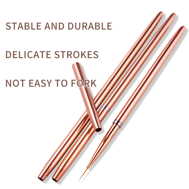 Rose Metal Penholder Nail Enhancement Set