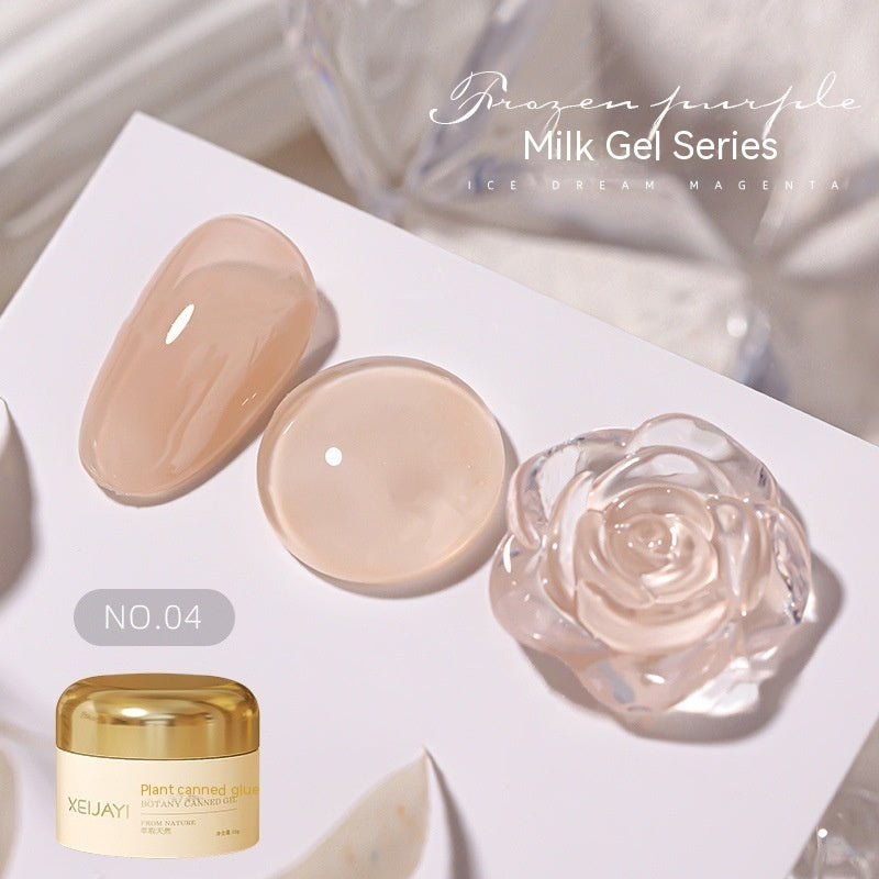 Milk Jelly Spar Cat's Eye Solid Color Summer Ice UV Polish
