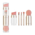 5-in-1 Makeup Brushes Multifunctional Portable Foundation Eyeshadow Puff Powder Maquillaje Cosmetic With Brush Cleaning Bowl