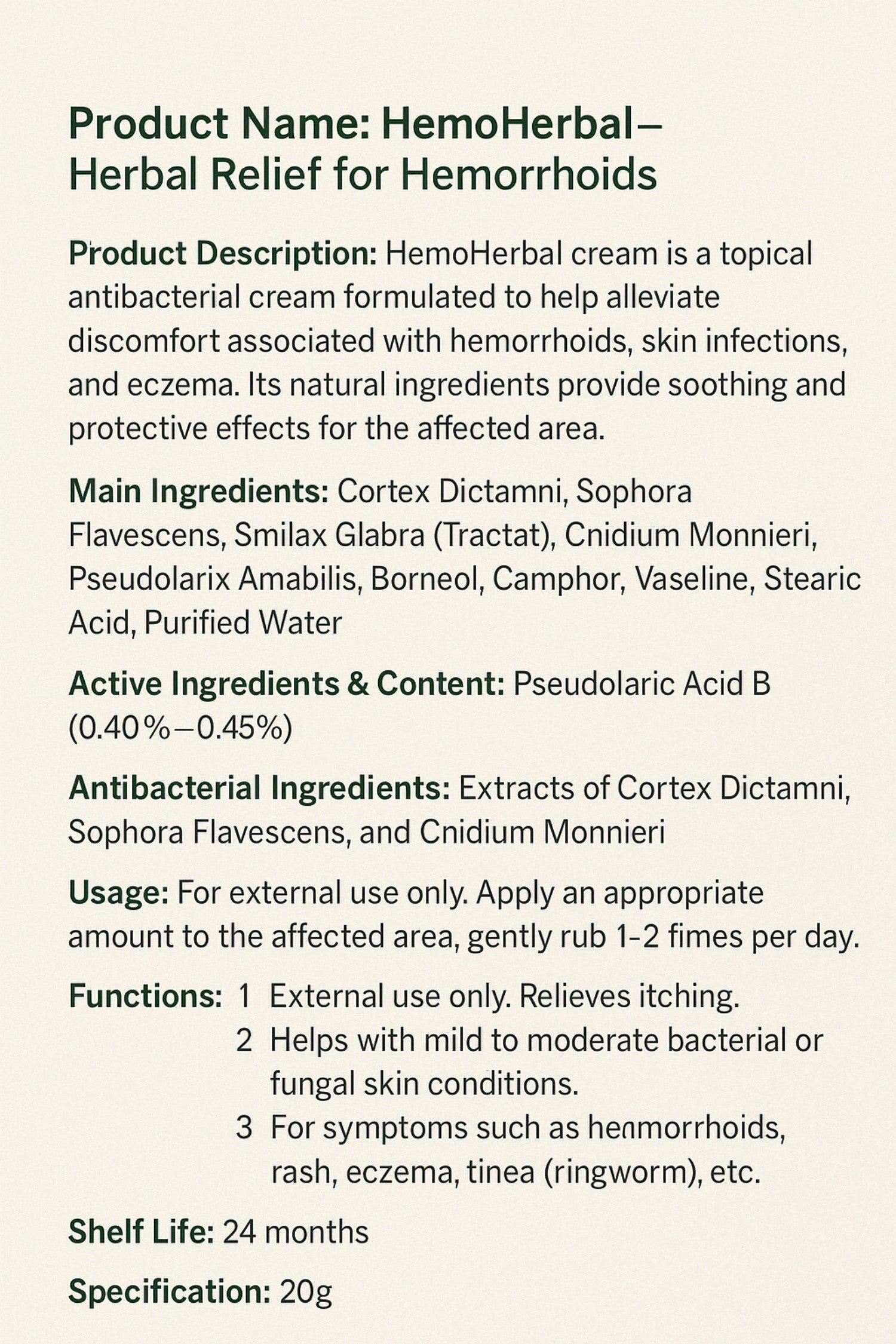 Acne Medicine Hemorrhoids Cream