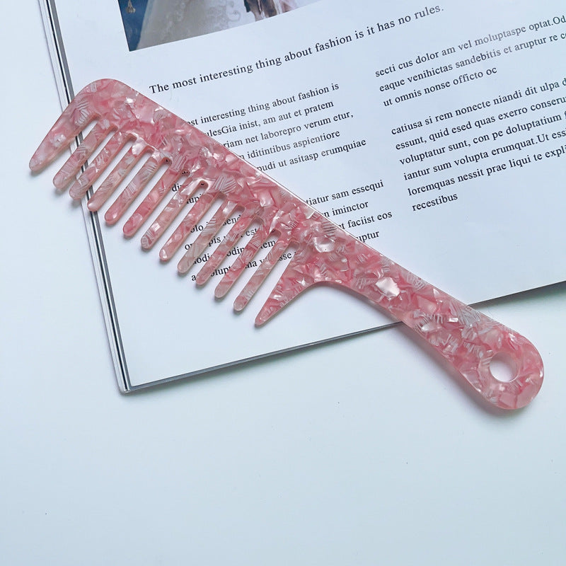 Fashion Acetate Comb Marble Texture