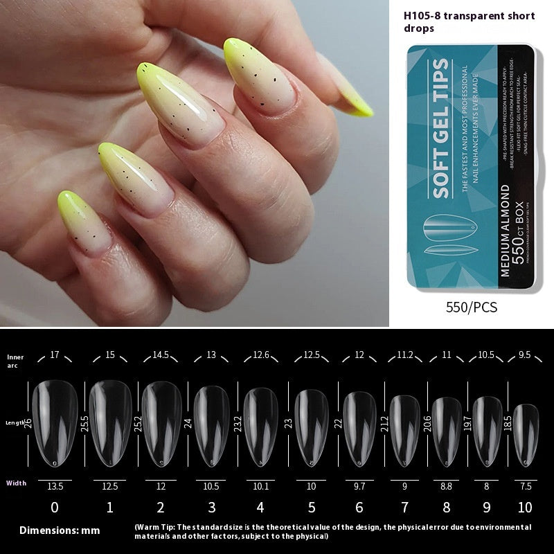 Porcelain White Box Nail Polish Ultra-thin And Scratch Free Matte soft gel tips