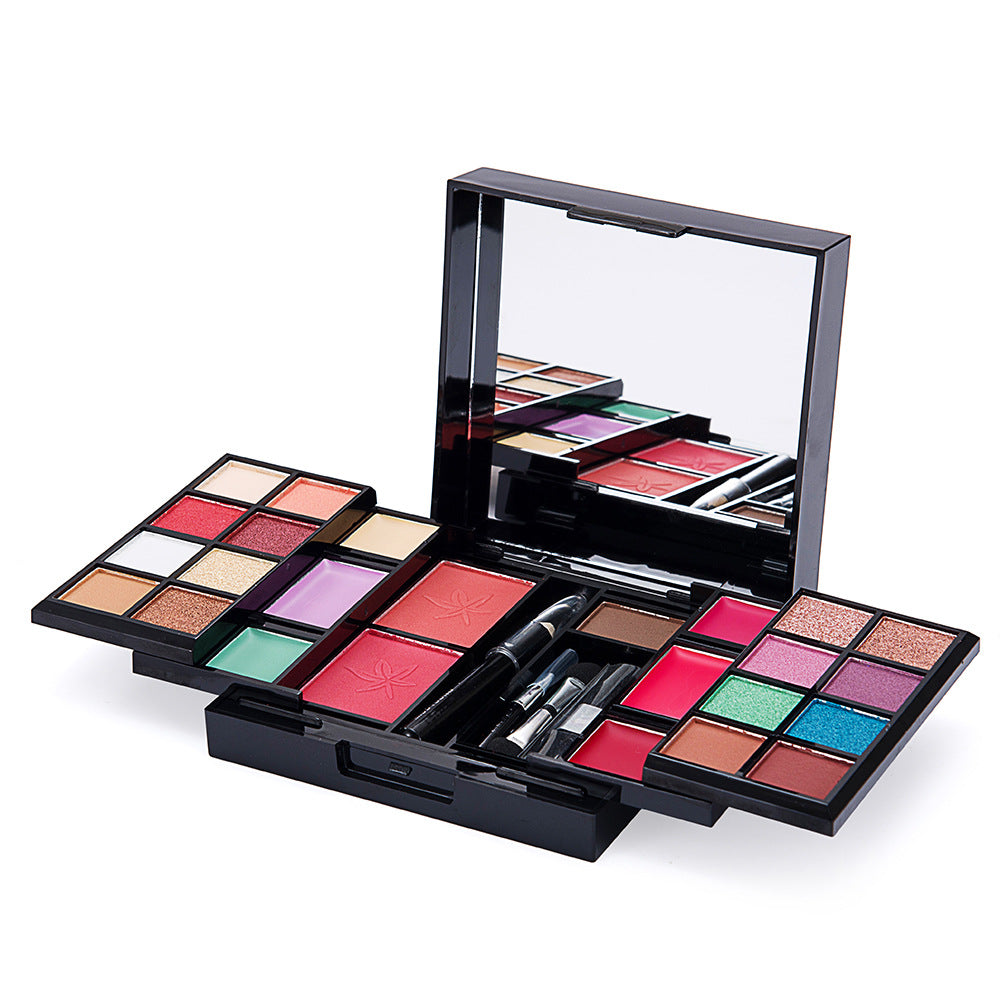 Missyoung Eyeshadow Blush And Eyebrow Powder Makeup Palette Cosmetics Case