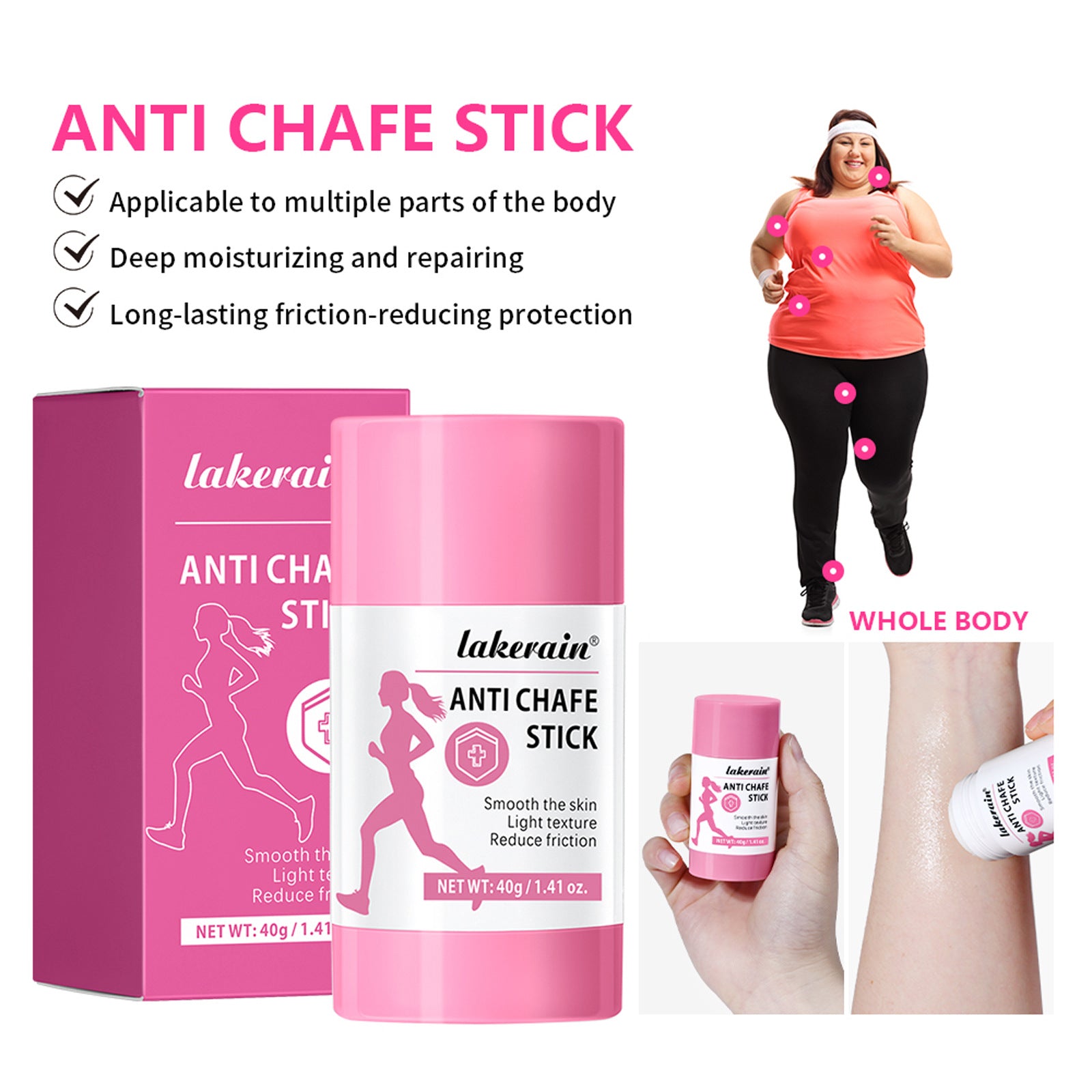 Moisturizing Skin Body Friction Protection Cream Stick