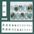 Wear Nail Cat Eye Summer Ocean Cute Patch Detachable