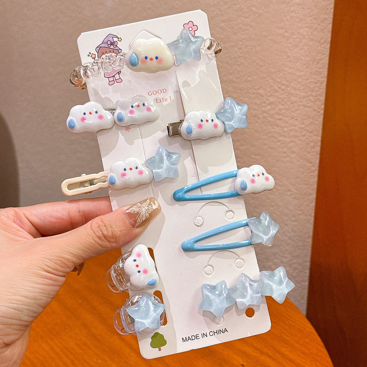 Plastic Hairpin Headdress Flowers Ornament Girls
