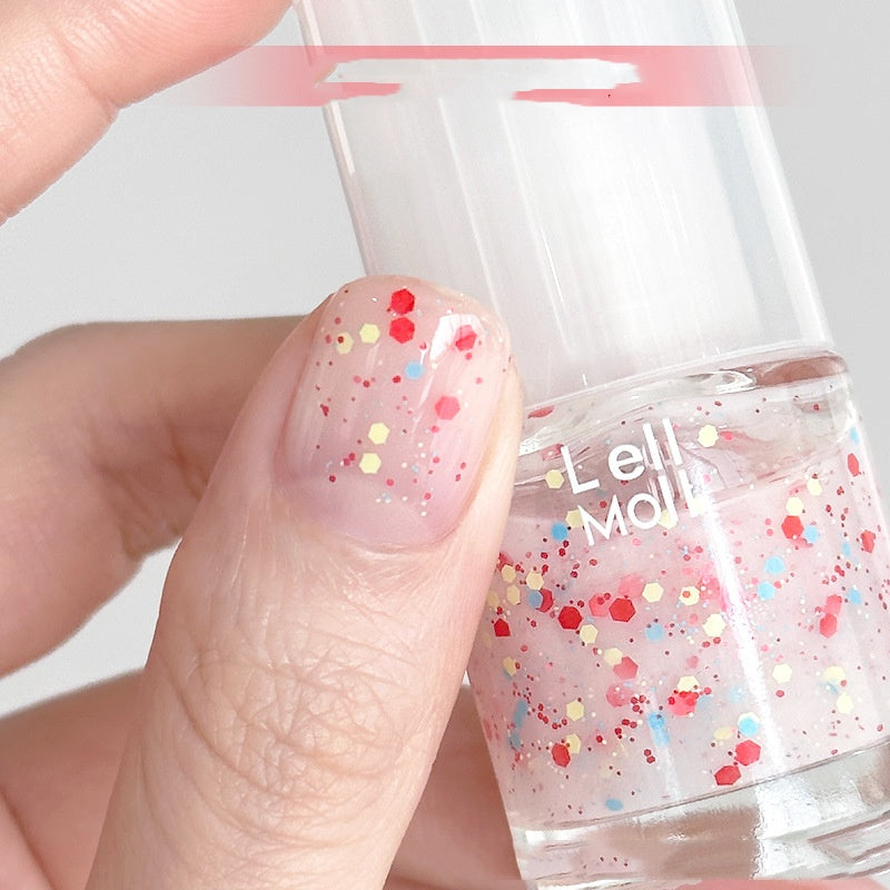 Lell Moll Water-based Tearable Nail Polish Baking-free And Tasteless