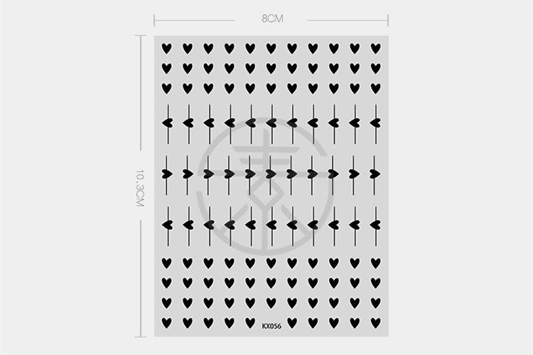 Frosted Thin Transparent Adhesive Nail Sticker